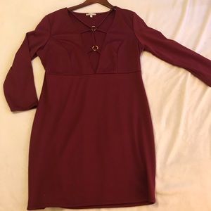 Charlotte Russe Maroon dress